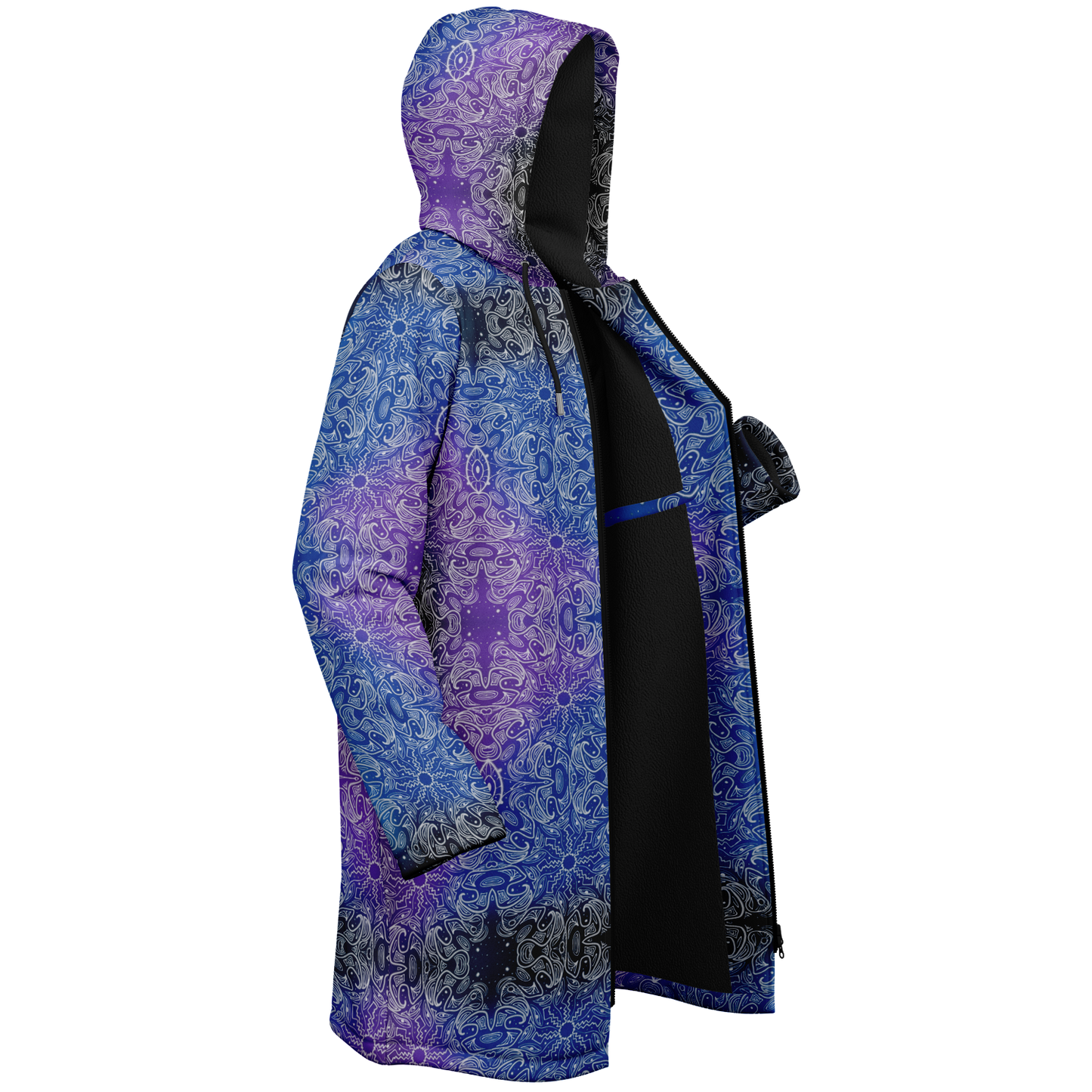 Zen Mandala Fleece Zipper Cloak